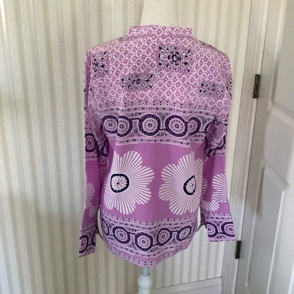 J. Crew Point Sur 100% Silk Blouse Size S - Picture 5 of 9